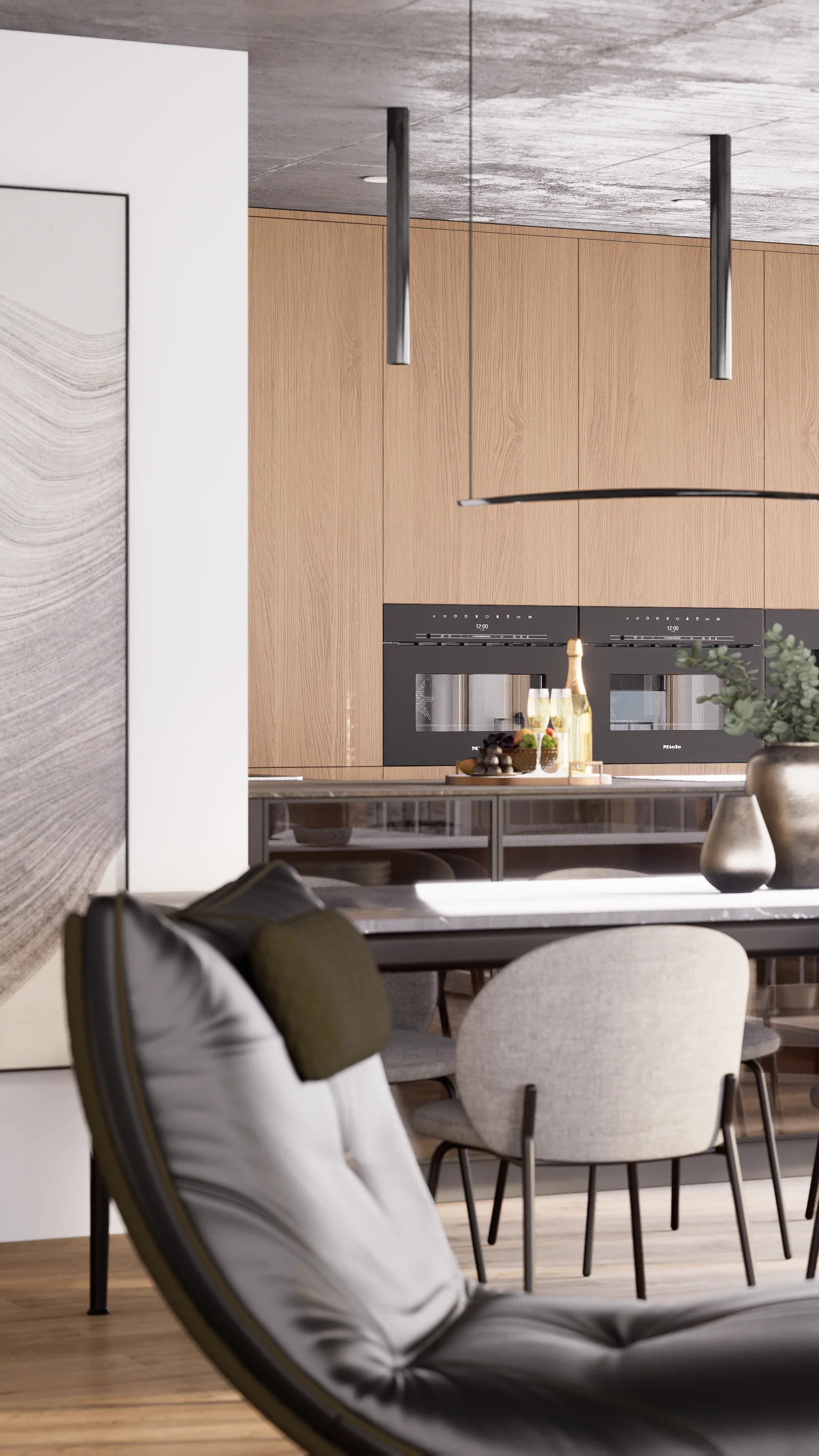 Modern interior detail